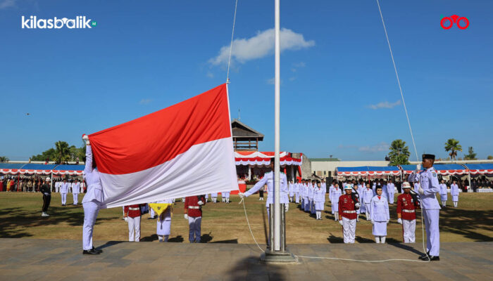 HUT ke-81 RI di Wakatobi, Pengibaran Bendera Berlangsung Khidmat